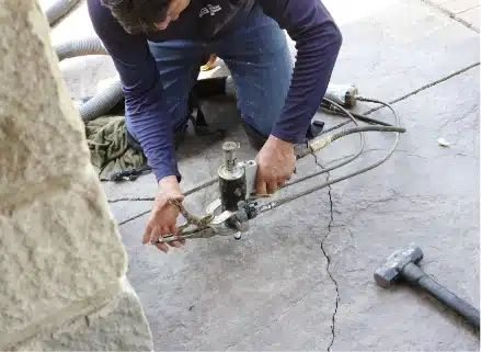 Mudjacking for concrete leveling