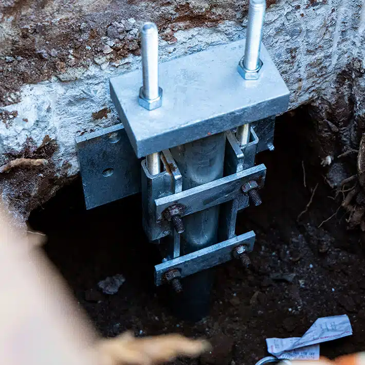Push Pier installation