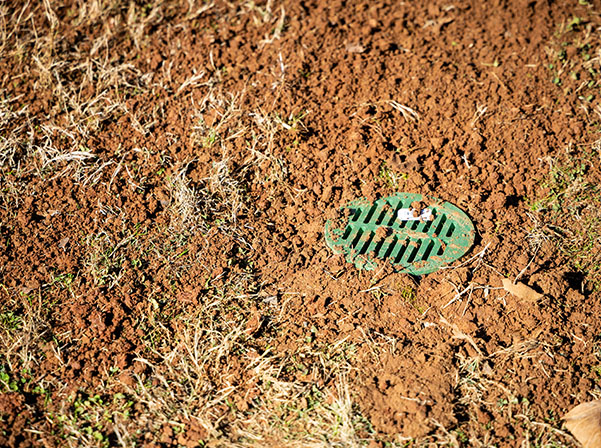 drain in soil