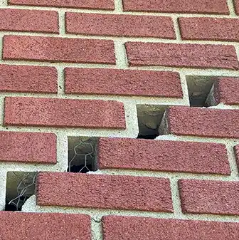 cracks in brick wall