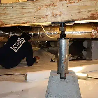 crawl space support