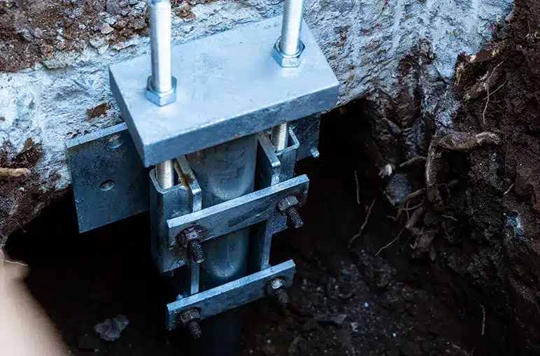 pier installed in ground